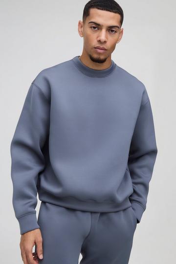 Oversized Boxy Scuba Trui slate