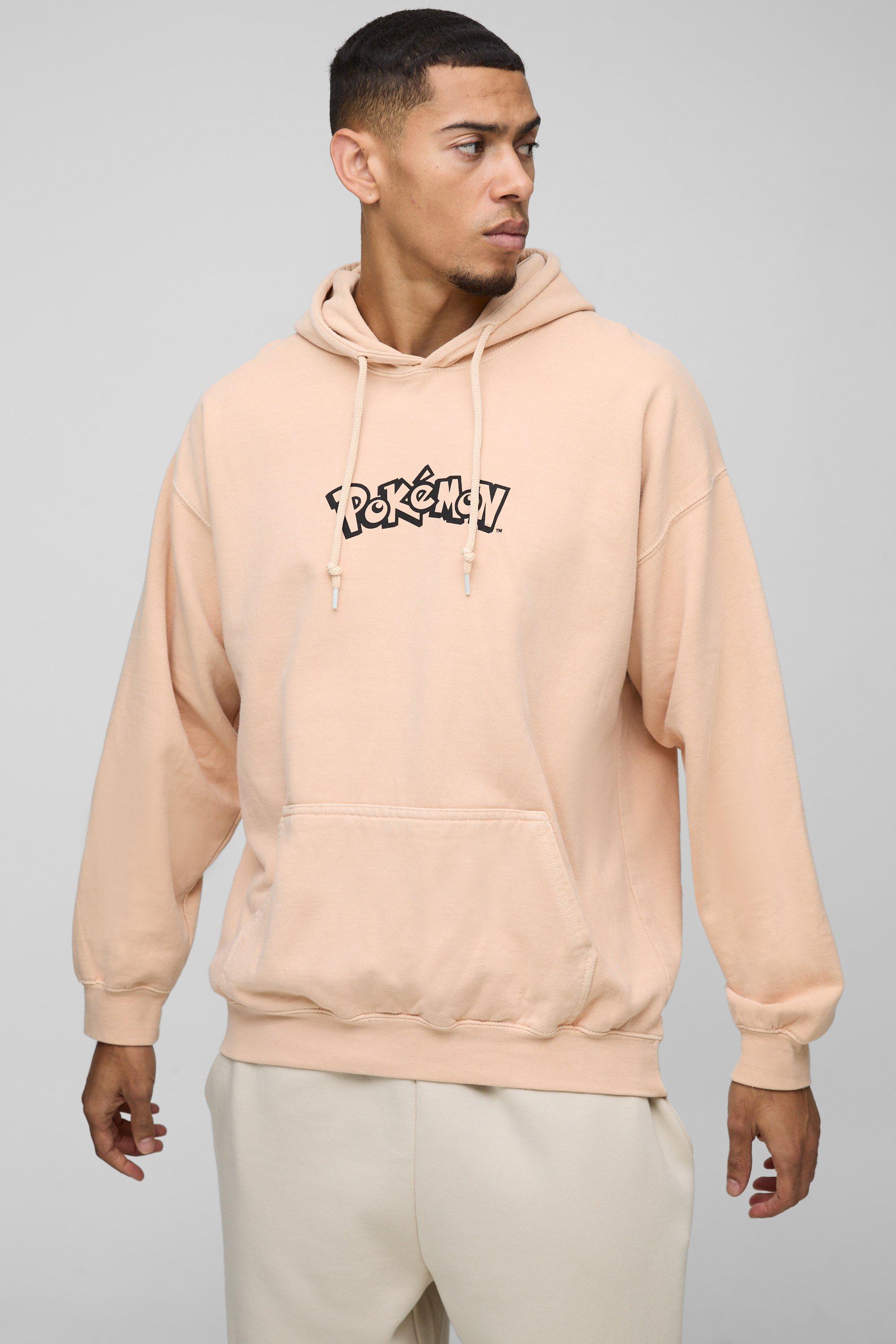 Oversized Wash Pokemon Dragonite License Print Hoodie boohoo IE