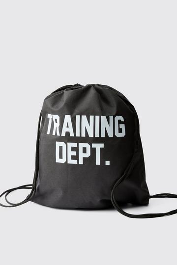 Training Dept Drawstring Gym Bag black