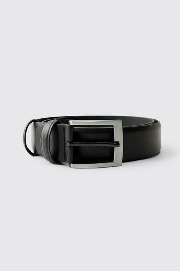 Black Belt With Silver Buckle black