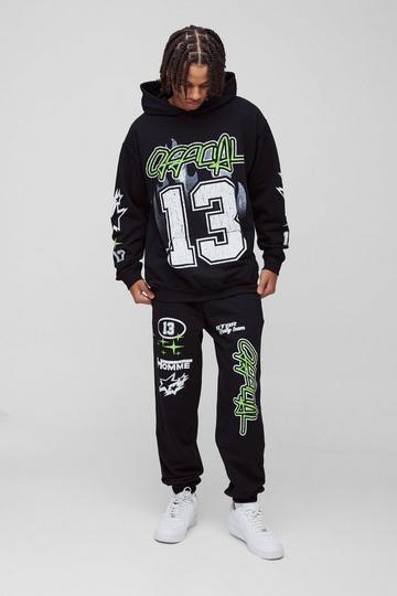 Oversized Official 13 Trainingspak black