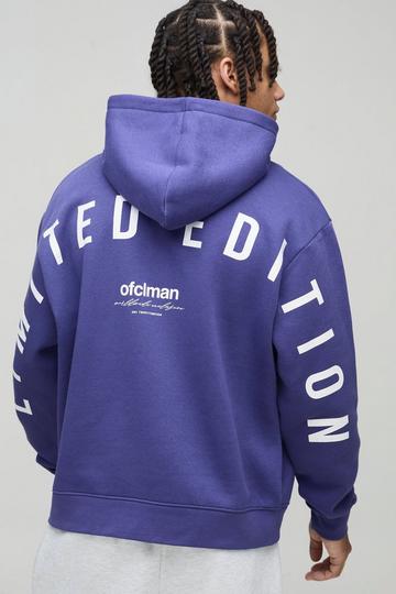 Oversized Boxy Limited Hoodie cobalt