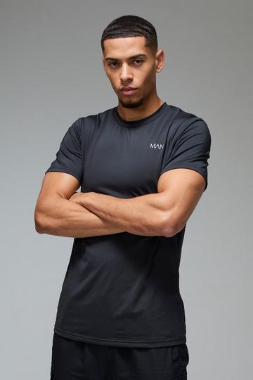 Black Man Active Regular Fit Performance T-shirt