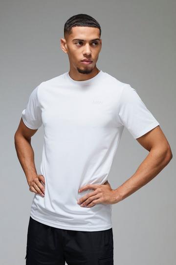 White Man Active Regular Fit Performance T-shirt