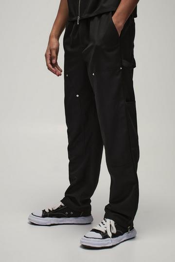 Straight Leg Carpenter Detail Trouser black