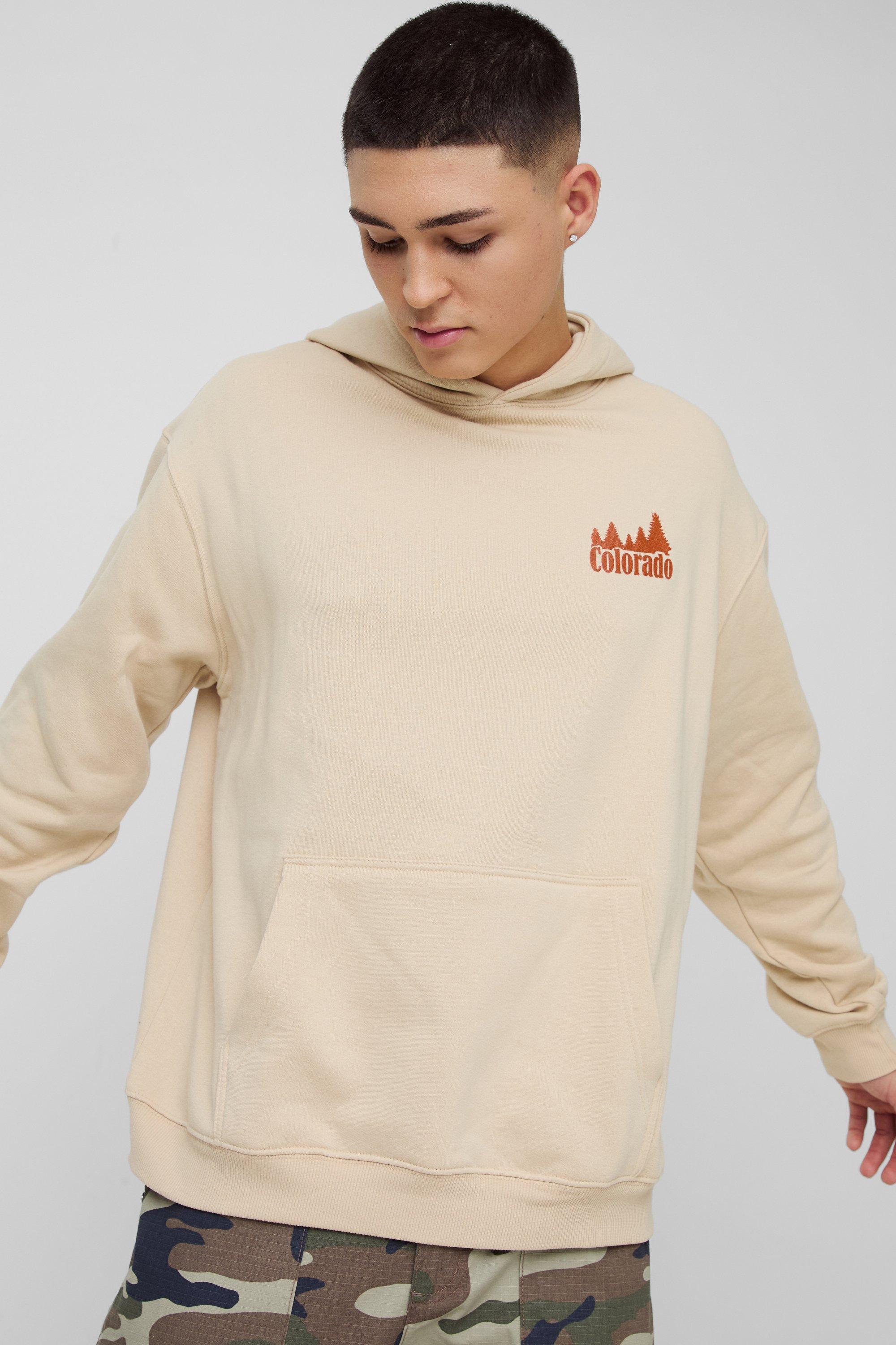 Oversized Colorado Sunset Graphic Hoodie boohoo IE
