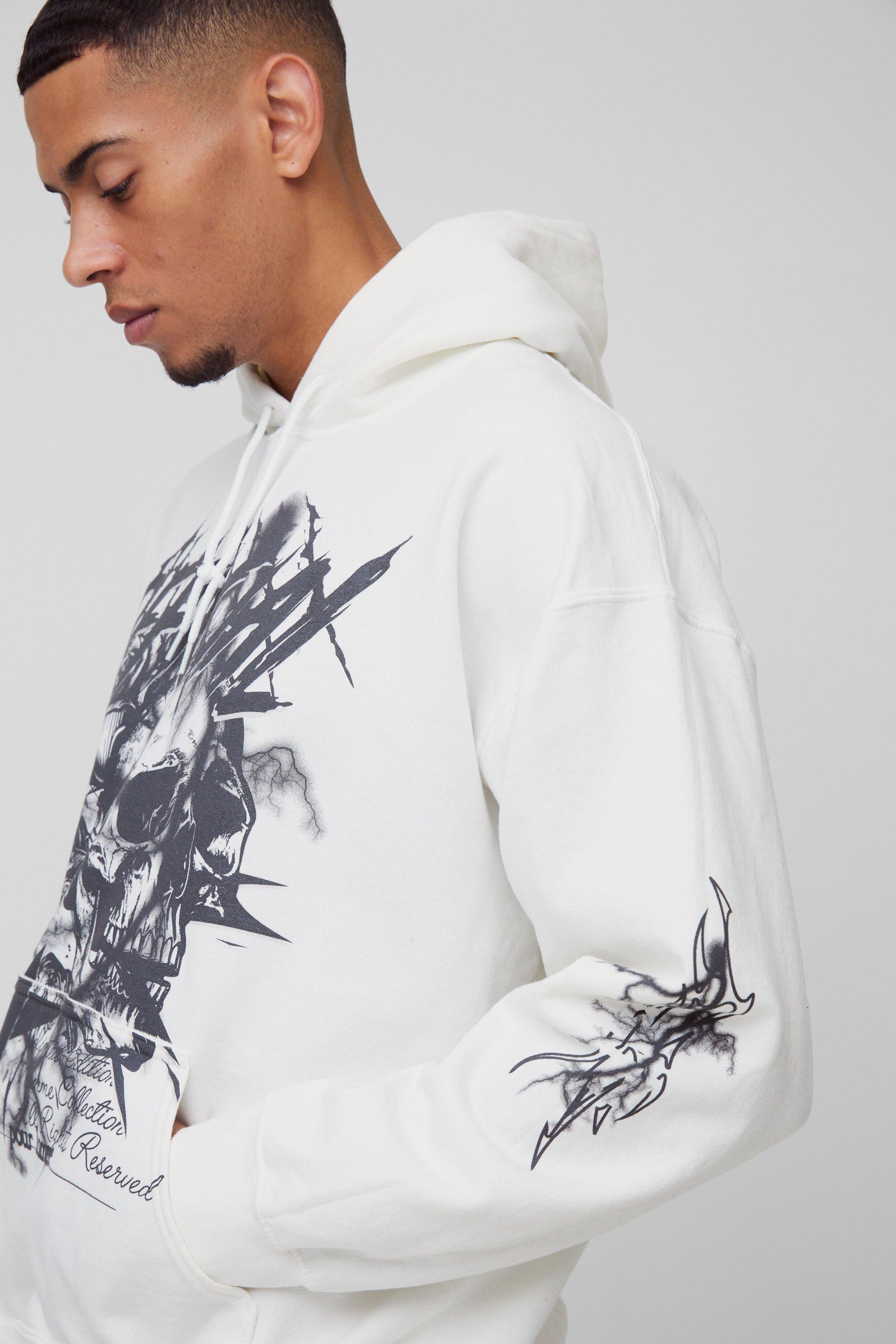 Oversized Official Star Large Graphic Hoodie boohoo