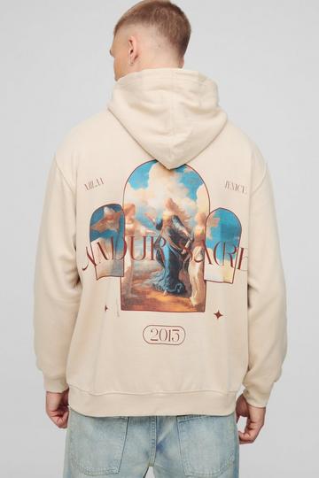 Oversized Amour 2013 Renaissance Hoodie Met Print sand