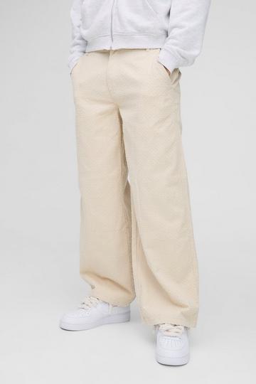 Baggy Broek Met Textuur stone
