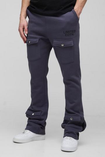 Purple Tall Limited Slim Flare Cargo Gusset Jogger