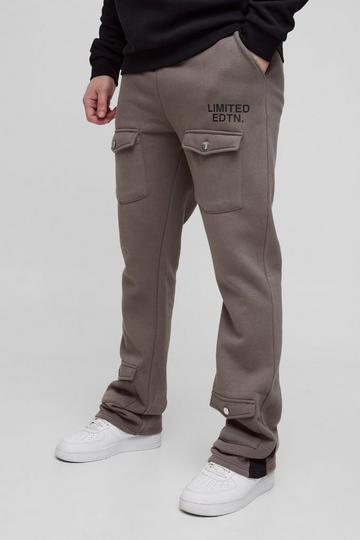 Tall Limited Slim Flare Cargo Gusset Jogger charcoal