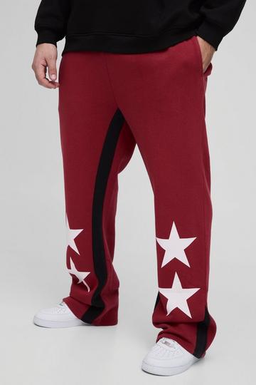 Red Plus Star Gusset Jogger