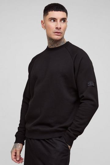 Tall Raglan Jersey Sweater black