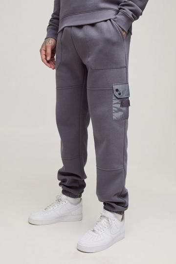 Tall Utility Pocket Jersey Jogger grey