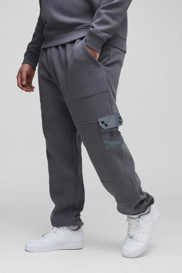 Plus Utility Pocket Jersey Jogger grey