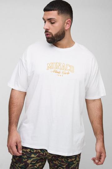 Plus Embroidered Monaco T-Shirt white