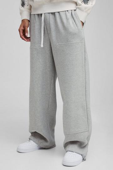 Wide Leg Carpenter Jogger grey marl