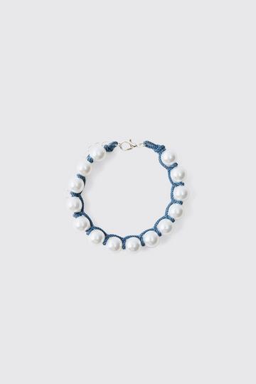 Pearl Rope Bracelet silver