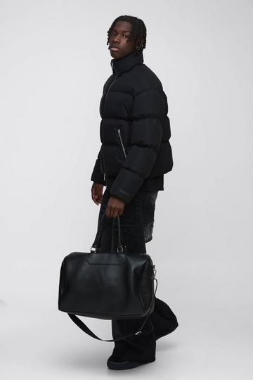 Black PU Travel Bag