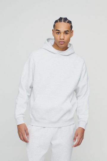 Grey 330GSM Basic Over The Head Hoodie