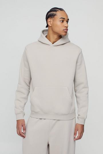 Basic Overhead 330GSM Hoodie stone