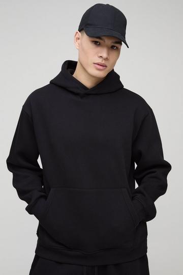 330GSM Basic Oversized Over The Head Hoodie black