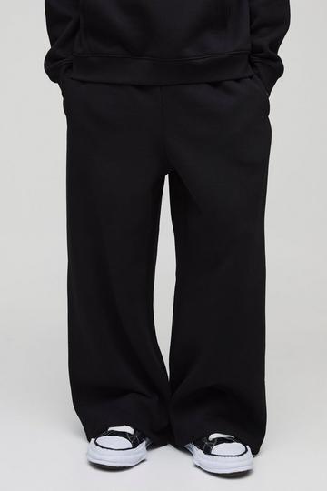 330GSM Extreme Wide Leg Basic Jogger black