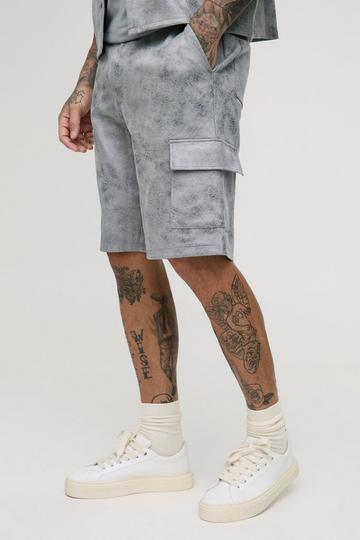 Tall Antiek Nep Suède Shorts grey