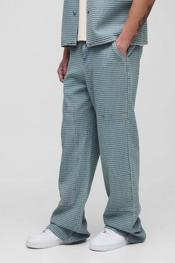 Tall Baggy Jacquard Denim Jeans light wash