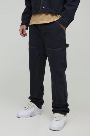 Carpenter Jeans Met Rechte Pijpen En Contrasterende Stiksels dark navy