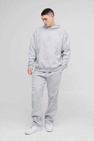 Oversized Boxy Hartjes Trainingspak grey marl