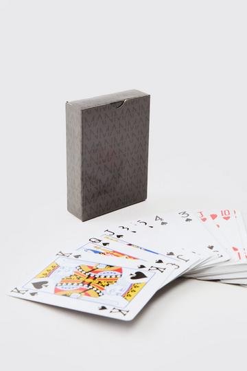 Man Branded Playing Cards black