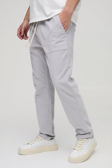 Pantalon slim en velours côtelé grey