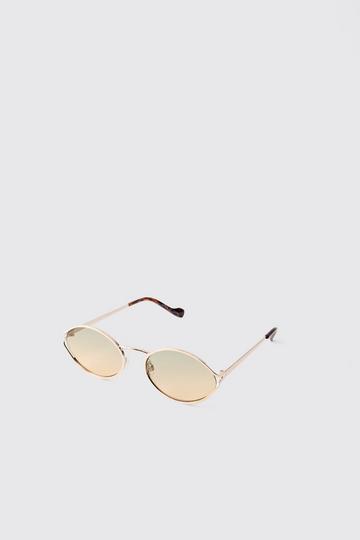 Metal Round Gold Sunglasses gold