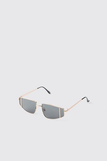 Gold Metal Navigator Sunglasses gold