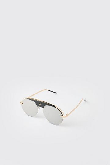 Metal Round Sunglasses silver