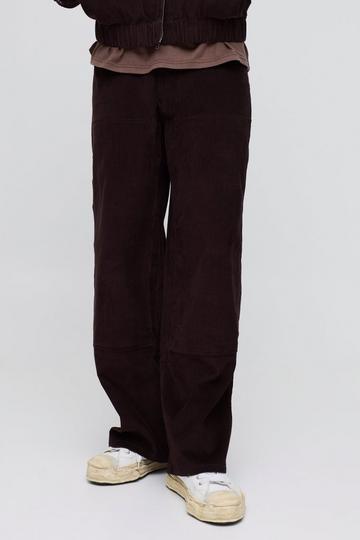 Baggy Carpenter Corduroy Trousers chocolate