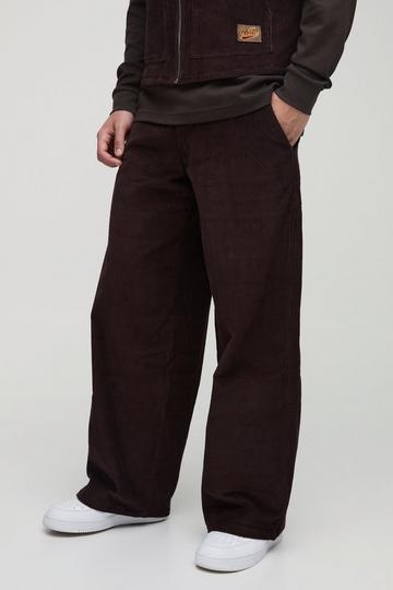 Baggy Corduroy Trousers chocolate