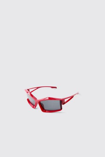 Chunky Red Racing Sunglasses red