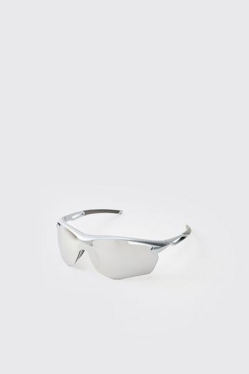 Chrome Detail Sunglasses silver