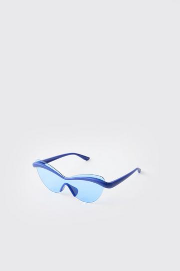 Blauwe Visor Zonnebril blue