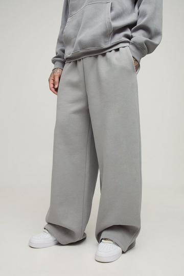 Grey Tall 330GSM Basic Extreme Wide Leg Jogger