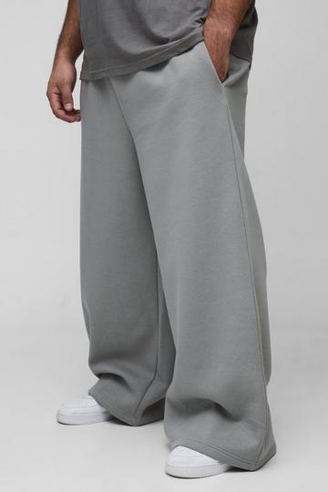 Grey Plus 330GSM Basic Straight Fit Jogger