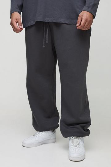 Grey Plus 330GSM Basic Oversized Fit Jogger