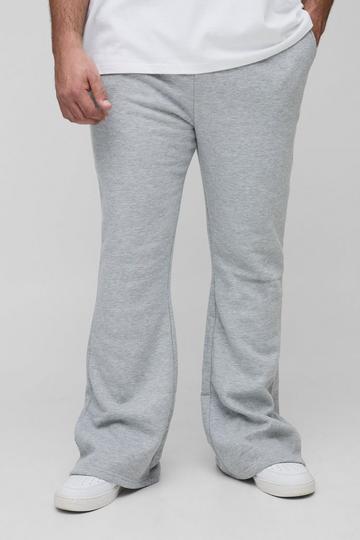 Plus Slim Extreme Flared Joggers grey