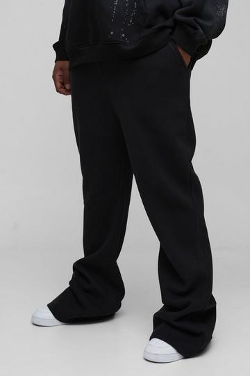 Plus Slim Extreme Flared Joggers black