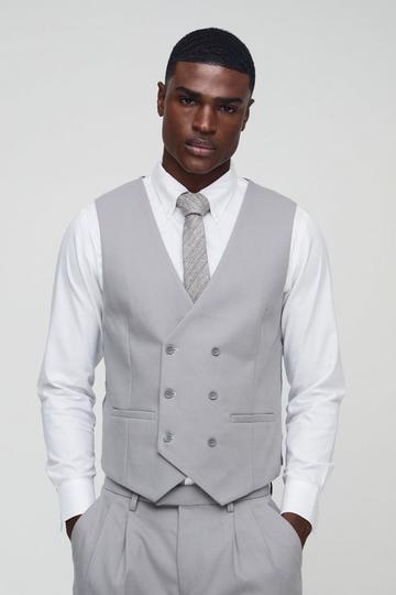 Slim Fit Gilet light grey