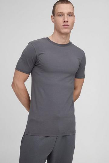 Muscle Fit Homme T-Shirt charcoal