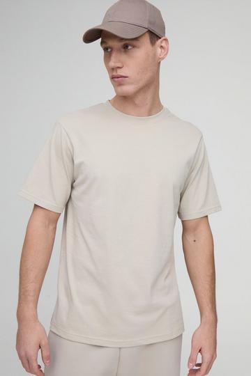 Basic T-Shirt Met Crewneck stone