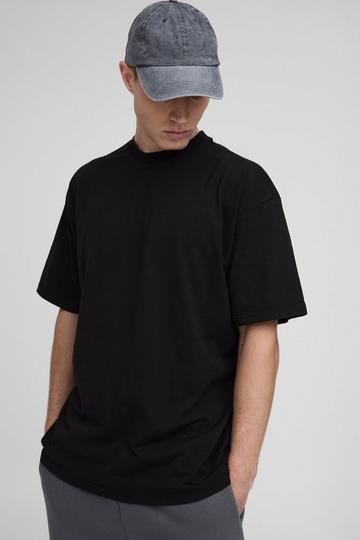 Basic Oversized Crew Neck T-shirt black